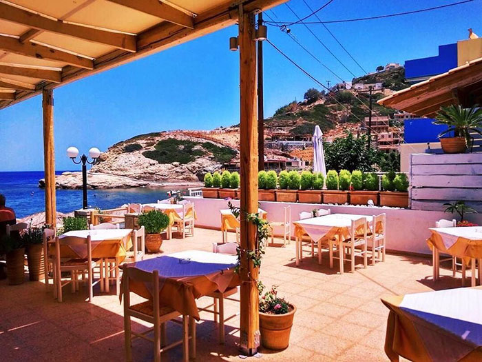Fish tavern Sirocco in Lygaria Agia Pelagia Crete